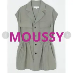 MOUSSY OPEN COLLAR SLEEVELESS シャツ　ベストのサムネイル
