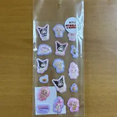 マイメロ　クロミ　Netflix ぷくっとシール　MM&KU① マイメロディ