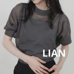 LIAN リアン シアー ボリューム スリーブ サマー ニット レディース Fのサムネイル