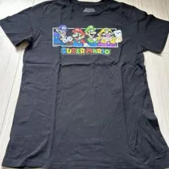 スーパーマリオ Tシャツ 古着 黒 ユニセックス かわいい 任天堂