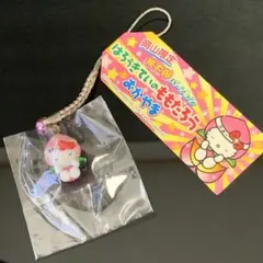 《当時物レア》⭐︎HELLO KITTYハローキティ 岡山限定 桃太郎 根付け♪⭐︎