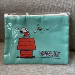 最終値下げ☆新品☆スヌーピー ポーチ PEANUTS グリーン