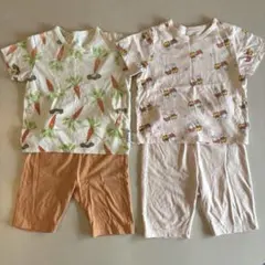 ユニクロ パジャマ 90 半袖 上下2セット ミッフィー やさいさん 夏