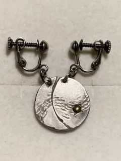 PUCE シルバー950 月のイヤリング　ヴィンテージ　ムーン