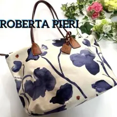 ROBERTA PIERI 花柄 てんとう虫柄 トートバッグ ショルダーバッグ