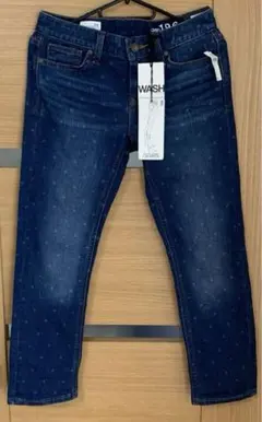 新品タグ付き　GAPギャップ☆星柄クロップド丈ジーンズ　24　O　スリム
