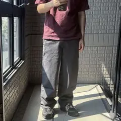00s old GAP ワイドストレート ワークパンツ W32 y2k