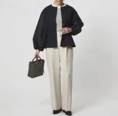 green label relaxing パウドレ ワイド パンツ ナチュラル