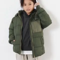 devirock＊洗えるファイバーダウン フードが取り外せる防風ジャケット