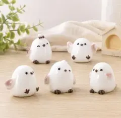 6個セット シマエナガ フィギュア ミニチュア 雑貨 インテリア 可愛い 置物のサムネイル