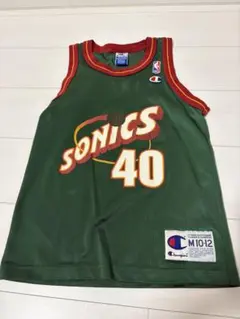 NBA チャンピオン　SONICS KEMP 40 メッシュジャージ