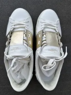 VALENTINO GARAVANI スニーカー ホワイト ゴールド 40