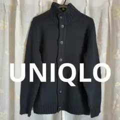 ユニクロ UNIQLO メンズ カーディガン ニット ネイビー 紺 XL 紳士服