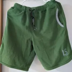 IS グリーン ハーフパンツ ポケット付き