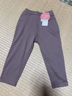 ブラウン フリース ロングパンツ　デイリーライン