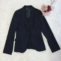 コムサイズム　ブラック　テーラージャケット　シングルブレスト　S