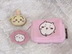 ちいかわ おかおミニシリコンポーチ うさぎ＆ちいかわ ふわふわミニポーチ