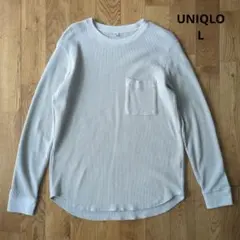 ユニクロ ⭐︎ワッフルクルーネック T⭐︎Lサイズ