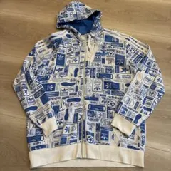 【adidas】アディダス　オリジナルス　総柄スウェットパーカー