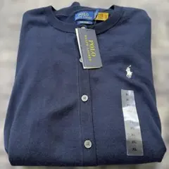 【新品タグ付き】Polo Ralph Lauren ネイビー カーディガン XL