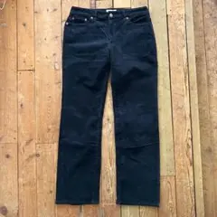 45rpm コーデュロイ パンツ ストレートパンツ 黒 31インチ 日本製