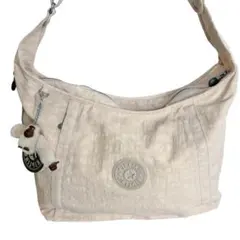 kipling キプリング ショルダーバック ベージュ 斜めがけ シンプル 軽量