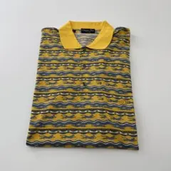 美品✨Christian Dior ロゴ刺繍ボーダー 半袖ポロシャツ 麻 日本製 