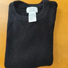 ベスポンチョ（ノースリーブニット風）　ブラック