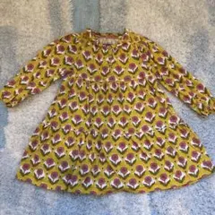 MINI BODEN イエロー花柄 ワンピース 2-3Y