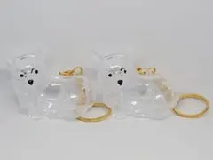 犬　毛　キーホルダー　大型コーギー　2個セット　ペット　愛犬　毛玉