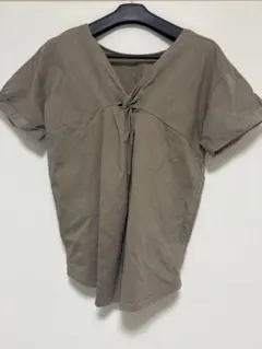 ブラウン Tシャツ Mサイズ コットン100% INGNIのサムネイル