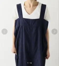 journal standard luxeダークブルー サロペットのサムネイル
