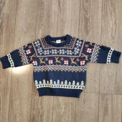 【SALE】BREEZE ノルディック柄セーター 90-100cm