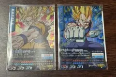ドラゴンボールデータカードダス孫悟空 ベジータ ポタラ　激レア2枚セット