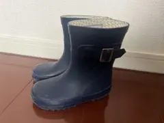ネイビー バックル付き 長靴 16cm