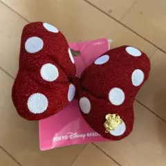 残り1点！！ミニーマウス　リボン髪ゴム
