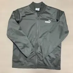 PUMA グレー フルジップジャージ 140 カーキ