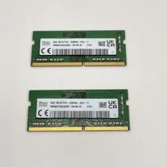 SK hynix 8GB DDR4 メモリー 2枚セット 本体 - メルカリ