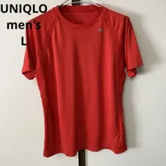 メンズ　Tシャツ　半袖　L 赤　ユニクロ　スポーツ