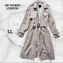 HKWORKS LONDON トレンチ スプリングコート ロング ベージュ LL