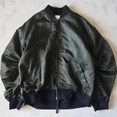 美品✨アルページュストーリー　ＢａｃｋリボンＭＡ－１　ブルゾン　カーキ　グリーン