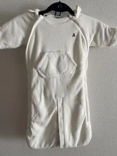 ホワイトフリースアウター ~95cm クマ刺繍