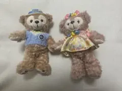 ダッフィー&シェリーメイぬいぐるみバッチ