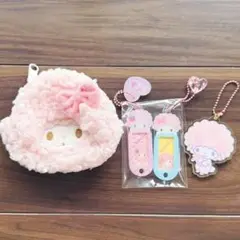 サンリオ ピアノ ポーチ ネームプレート キーホルダー マイメロ