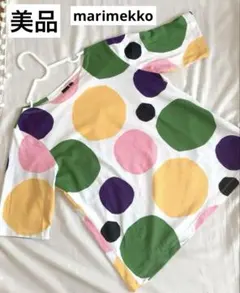 美品《UNIQLO × marimekko》　Tシャツ　カラフルドット柄