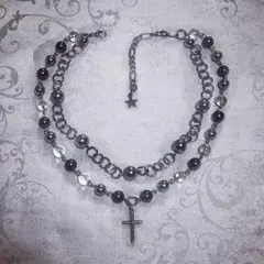 2連 フェアリーグランジ 十字架 ネックレス y2k