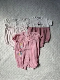 ☆ロンパース・カバーオール3点セット☆ELLE他