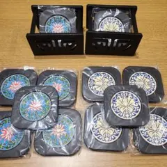 新品未使用【 Riatyh 】コースターセット 茶托 耐熱 断熱 アンティーク