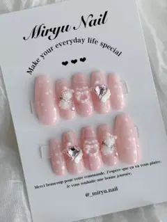 ♥ネイルチップオーダー♥ さくらんぼネイル スナ系 量産型 オタク