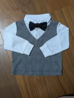 セレモニーシャツ【取り外し可能の蝶ネクタイ付き】
